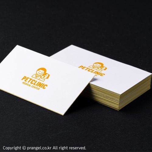 샌드위치카드 634g  옐로우 [고평량 명함]피알엔젤(PRangel)